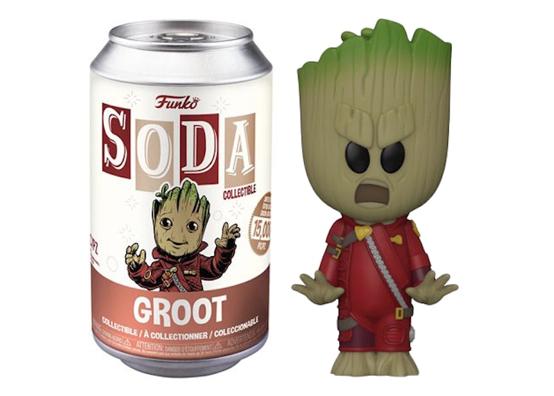 Funko Soda Guardians Of The Galaxy Vol. 2 Little Groot Open Can Chase Figure