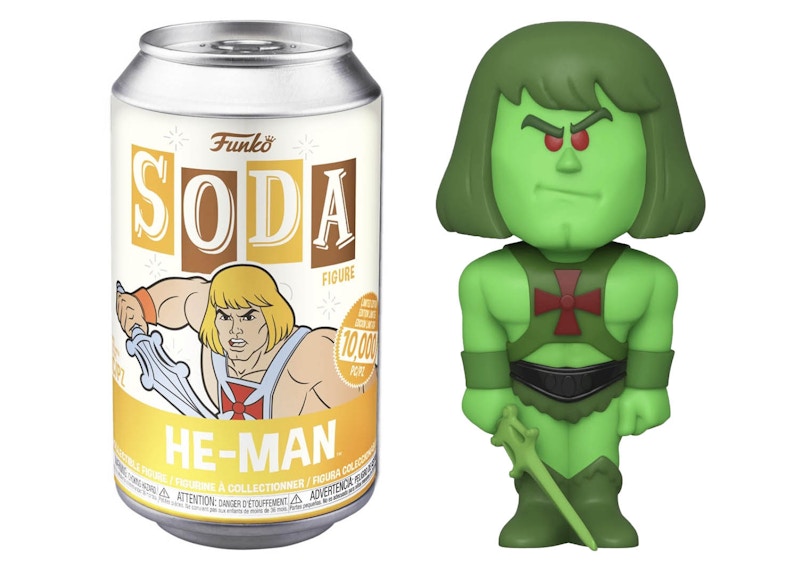 Funko Soda Masters of the Universe He-Man Opened Can Chase Figure