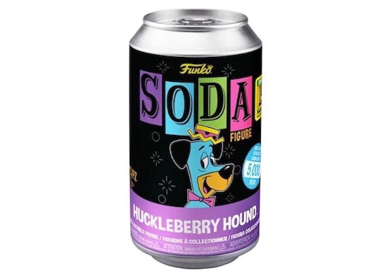 Funko Soda Huckleberry Hound Blacklight 2022 SDCC Exclusive Figure Sealed Can