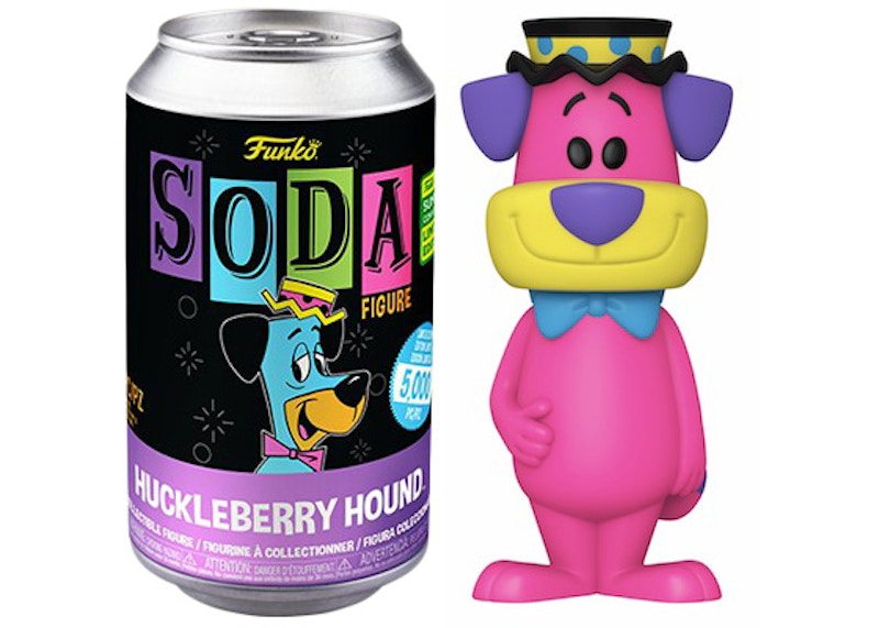 Funko Soda Huckleberry Hound Blacklight 2022 Summer Convention Exclusive Open Can Chase Figure
