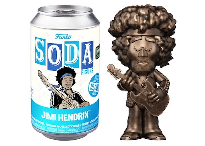 Funko Soda Jimi Hendrix 2022 Funkon HQ 5 Year Anniversary Exclusive Open Can Chase Figure