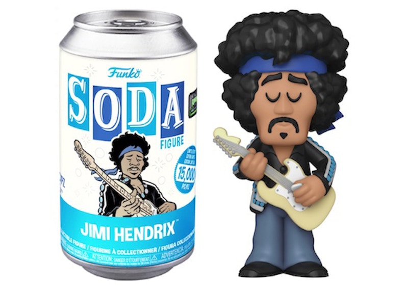 Funko Soda Jimi Hendrix 2022 Funkon HQ 5 Year Anniversary Exclusive Open Can Figure