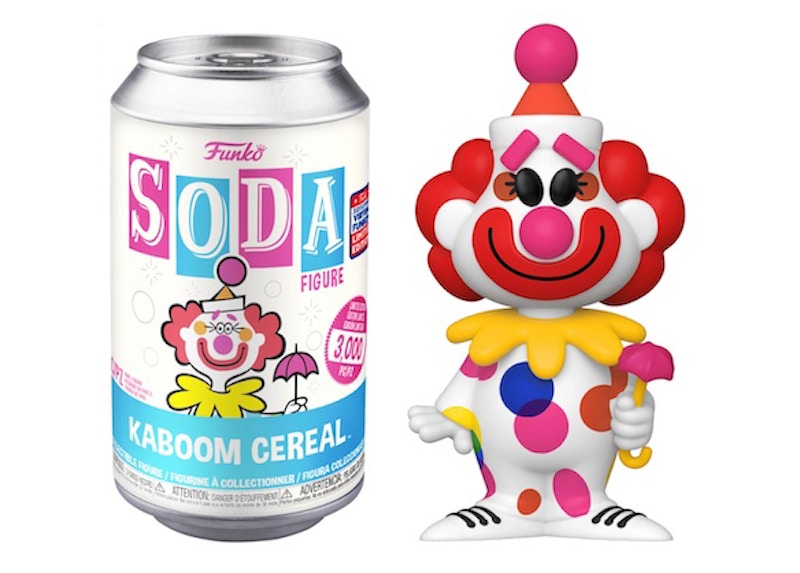 Funko Soda Kaboom Cereal 2021 Virtual Funkon Exclusive Open Can Figure
