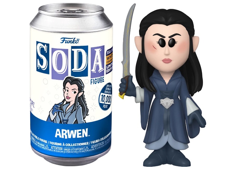 Funko Soda Lord of the Rings Arwen 2022 Winter Convention Exclusive Open Can Chase Figure