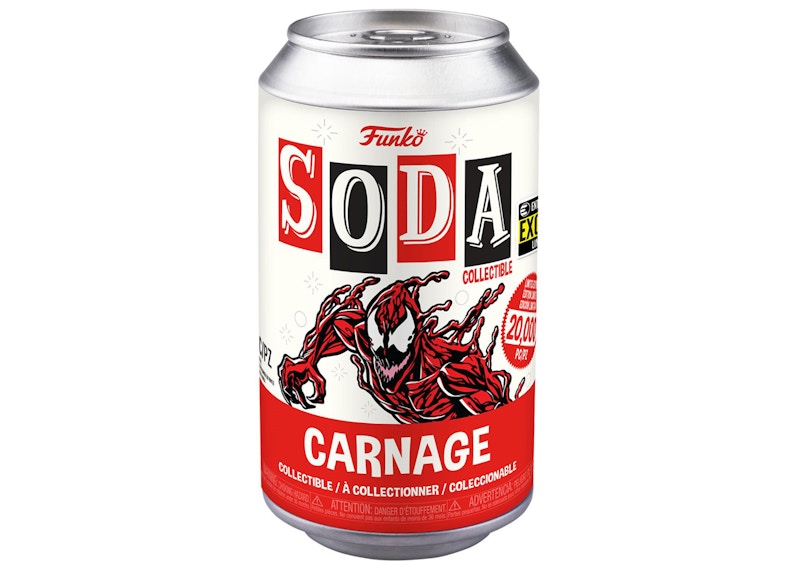Funko Soda Marvel Carnage Entertainment Earth Exclusive Figure Sealed Can