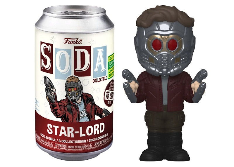 Funko Soda Marvel Star-Lord 2022 Summer Convention Exclusive Open Can Figure