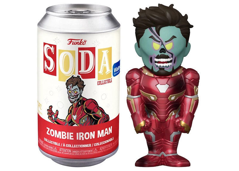 Funko Soda Marvel Studios What if...? Zombie Iron Man Walmart Exclusive Open Can Common Figure