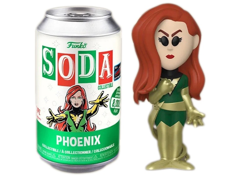 Funko Soda Marvel X-Men Phoenix 2022 NYCC Exclusive Open Can Common Figure