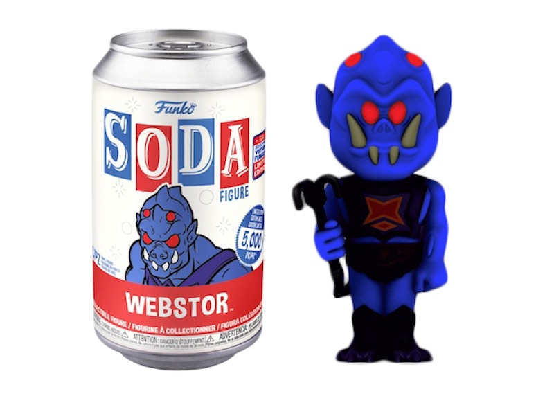 Funko Soda Masters Of The Universe Webstor 2021 Summer Virtual Funkon Exclusive Open Can Chase Figure
