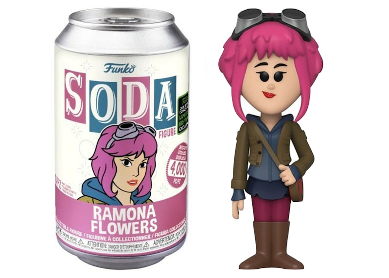 Funko Soda Scott Pilgrim Ramona Flowers Spring Convention Exclusive Opened Can Common Figure