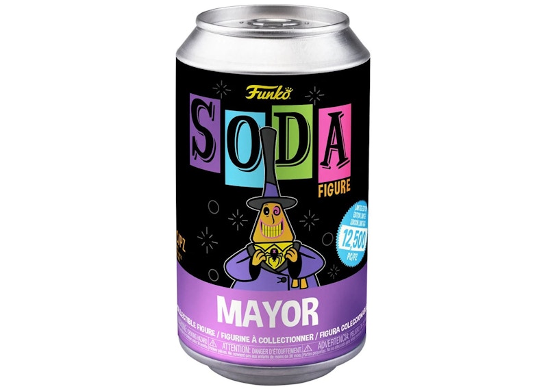 Funko Soda The Nightmare Before Christmas Black Light Mayor Figure Sealed Can