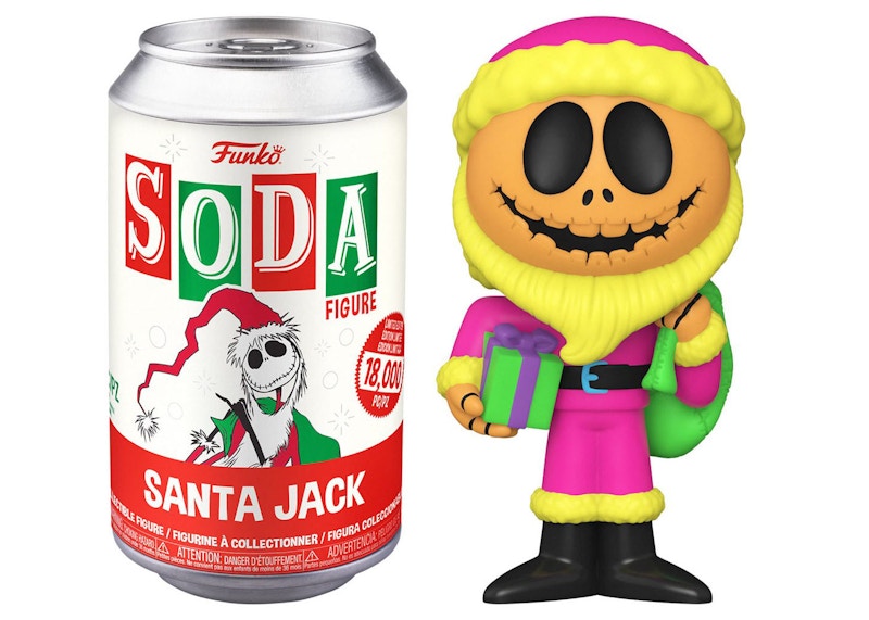Funko Soda The Nightmare Before Christmas Santa Jack Open Can Chase Figure