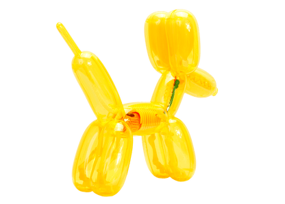 Funny Anatomy Mighty Jaxx Clear Balloon Dog Funny Anatomy Figure
