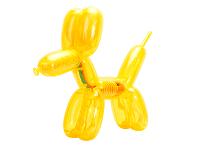 Funny Anatomy Mighty Jaxx Clear Balloon Dog Funny Anatomy Figure