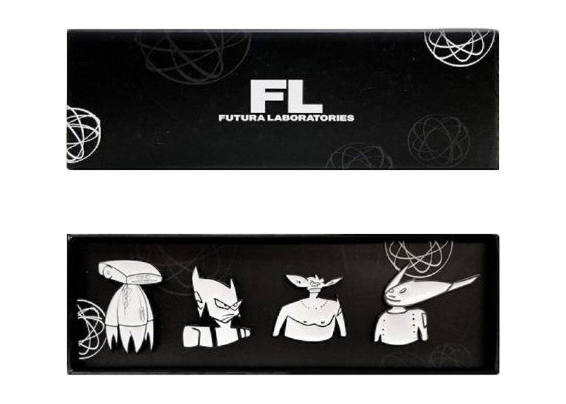 Futura Laboratories Laboratories Pin Set White
