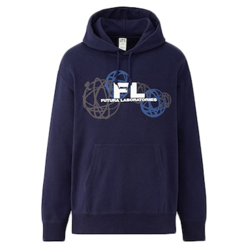 Futura Laboratories x Uniqlo Logo Hooded Sweatshirt Navy