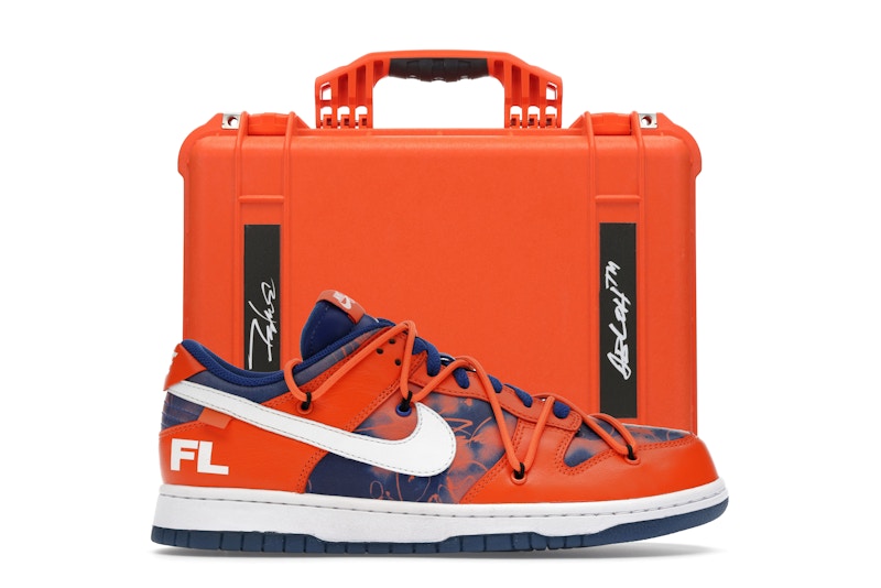 Futura x Off-White x Nike Dunk Low "Syracuse" Friends and Family with Suitcase (Size 8.5)
