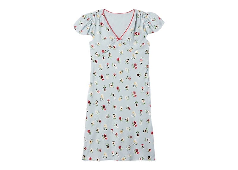 Gap x DÔEN Floral Mini Dress Dublin Blue Floral Print