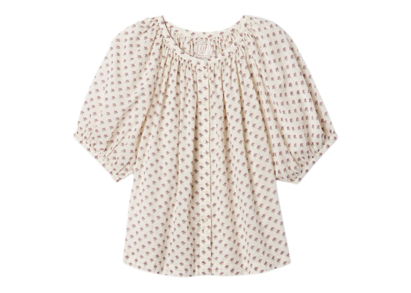Gap x DÔEN Floral Shirt Beige
