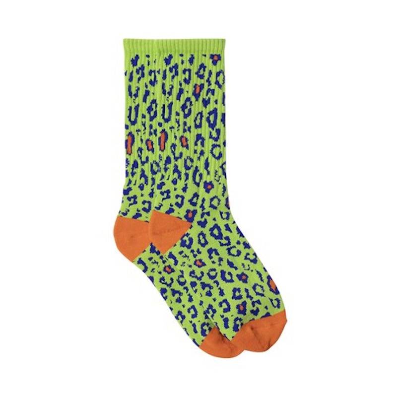 GOLF Digi Leopard Socks Green