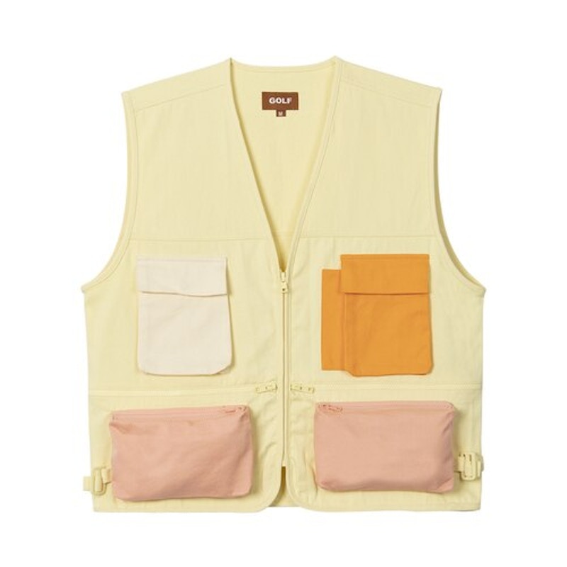 GOLF Le FLEUR Utility Vest Cream