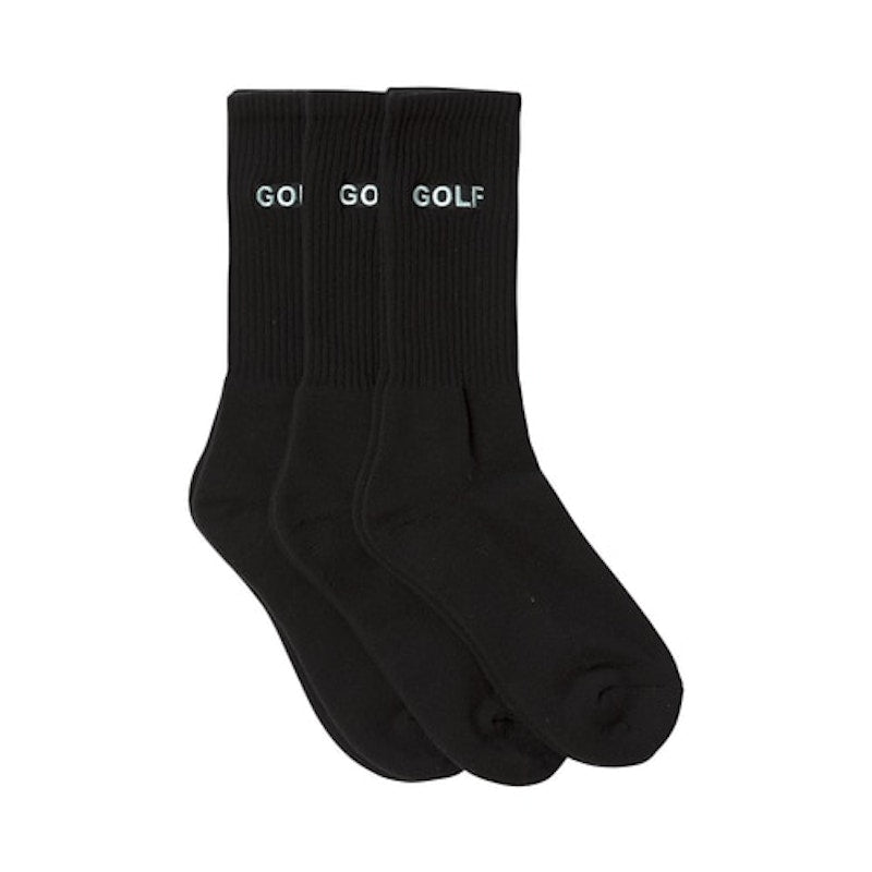 GOLF Logo Socks (3pk) Black