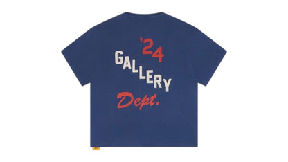 Gallery Dept. Arena Logo Print Cotton Jersey Tee Vintage Navy