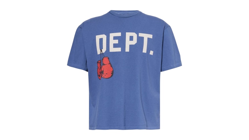Gallery Dept. Arena Logo Print Cotton Jersey Tee Vintage Navy