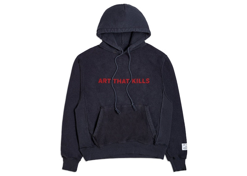 Gallery Dept. Art That Kills ATK Reversible Logo Hoodie Black