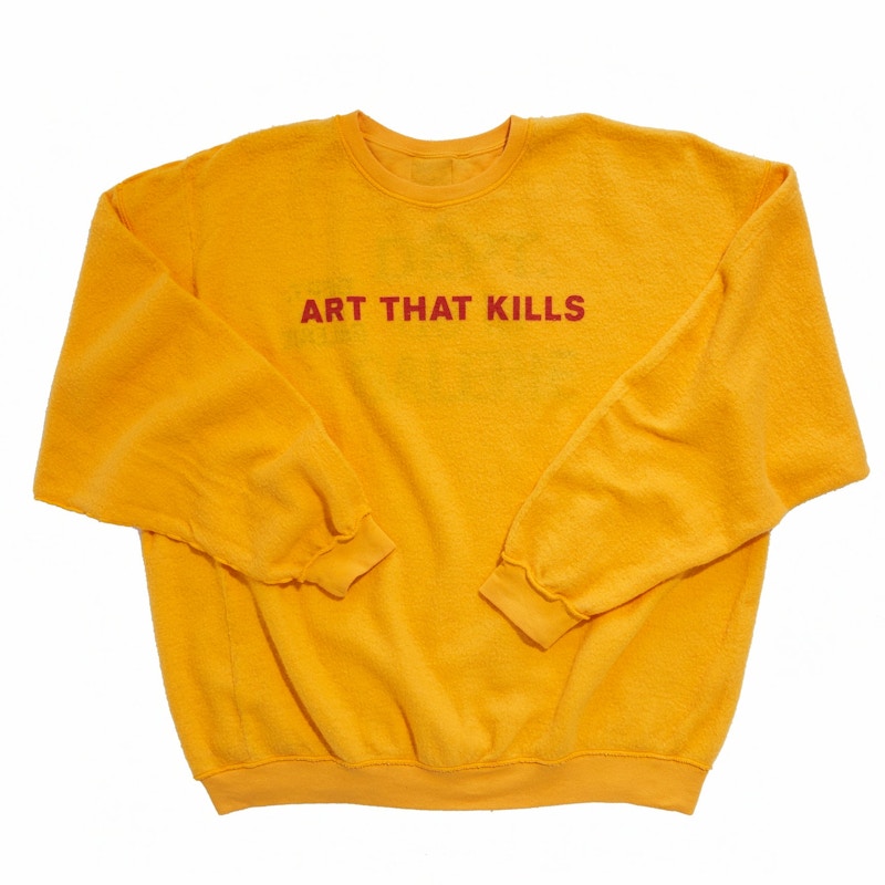 Gallery Dept. Art That Kills Reversible Crewneck Sweatshirt Yellow