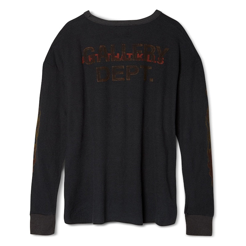 Gallery Dept. Born to Die Thermal L/S T-shirt Black