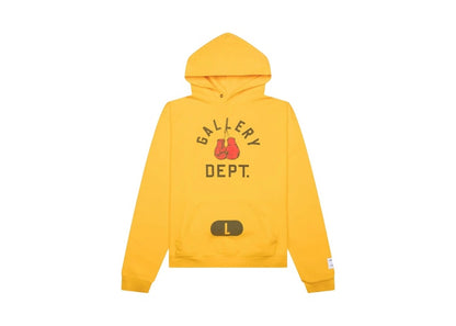 Gallery Dept. Boxing Merch Hoodie Yellow