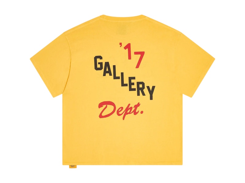 Gallery Dept. Boxing Merch T-shirt Gold Yellow