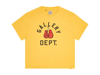 Gallery Dept. Boxing Merch T-shirt Gold Yellow