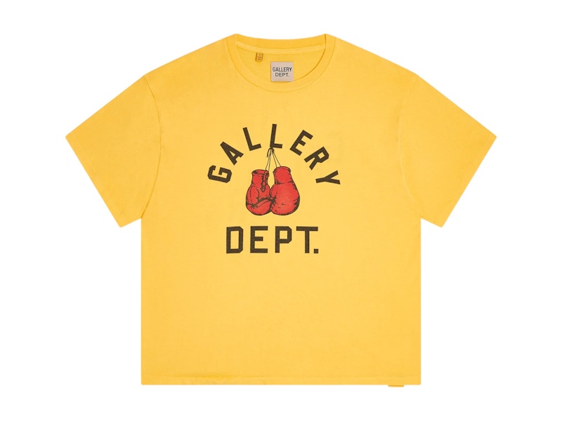 Gallery Dept. Boxing Merch T-shirt Gold Yellow