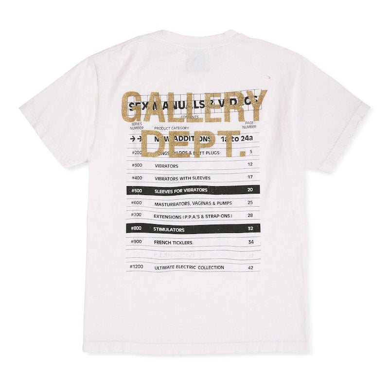 Gallery Dept. Doc Johnson Sexual Positions T-shirt White