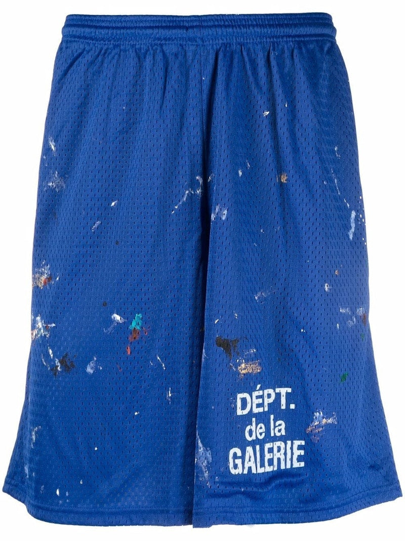 Gallery Dept. French Studio Gym Paint Shorts Blue/White