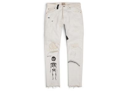 Gallery Dept. Fuck Face Denim White