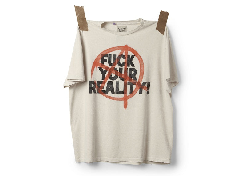 Gallery Dept. Fuck Your Reality Tee Archival White