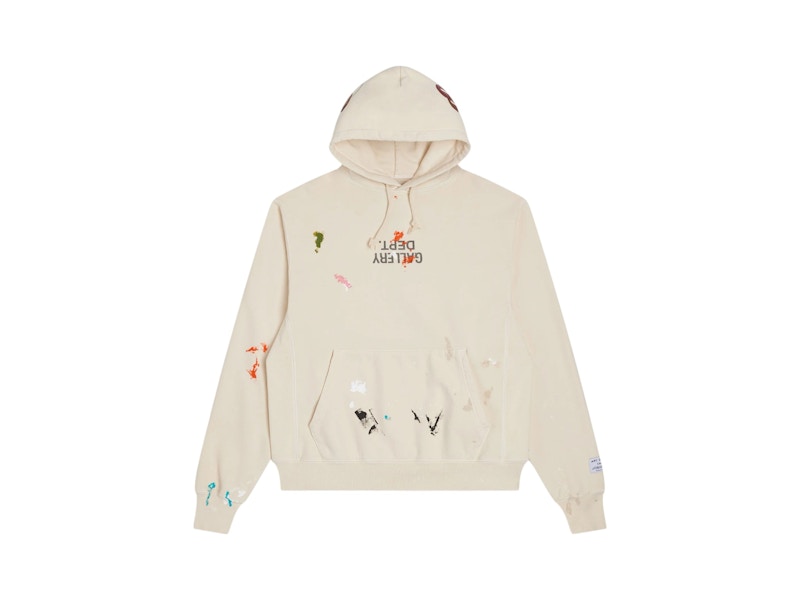 Gallery Dept. G-Patch Fucked Up Logo Hoodie Cream
