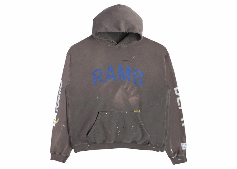 Gallery Dept. LA Rams 90's Vintage Hoodie Washed Black