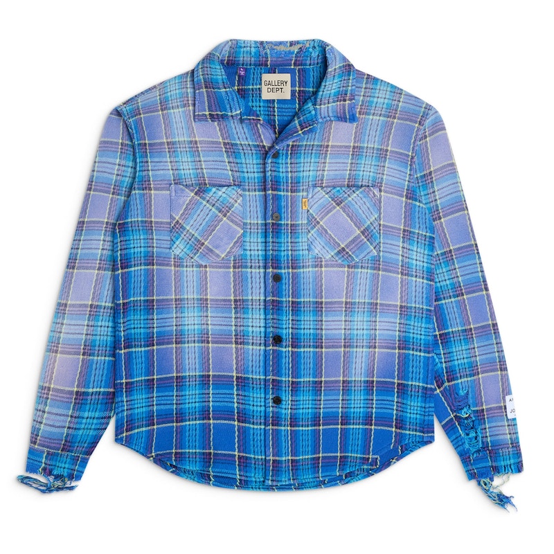 Gallery Dept. Marley Flannel Shirt Blue Multi
