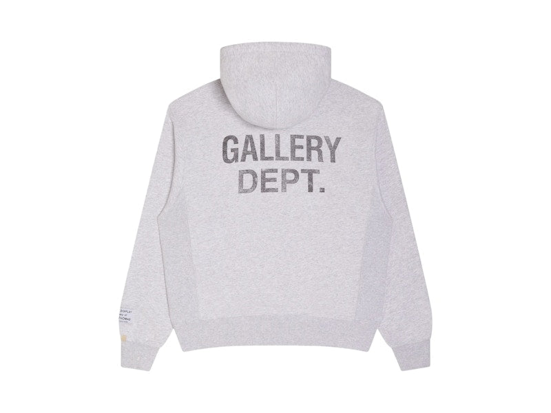 Gallery Dept. Paint Logo Hoodie Light Heather Grey