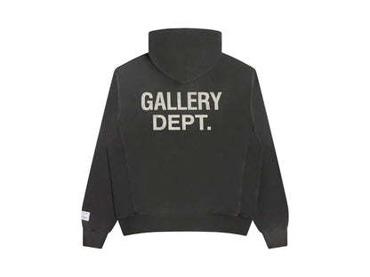 Gallery Dept. Paint Logo Hoodie Vintage Black
