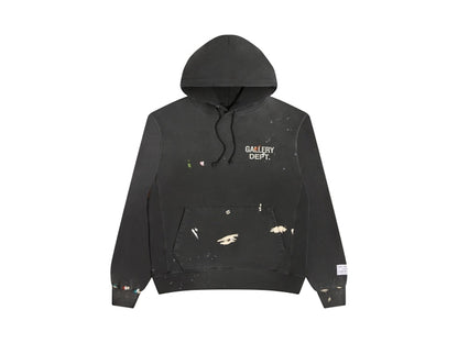 Gallery Dept. Paint Logo Hoodie Vintage Black