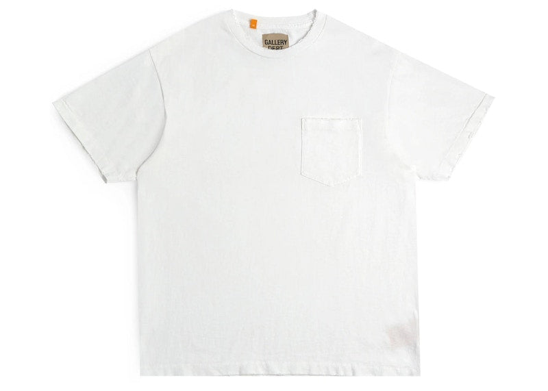 Gallery Dept. Plain Vintage Pocket T-Shirt White