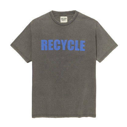 Gallery Dept. Recycle Distressed Printed T-Shirt Ash Grey