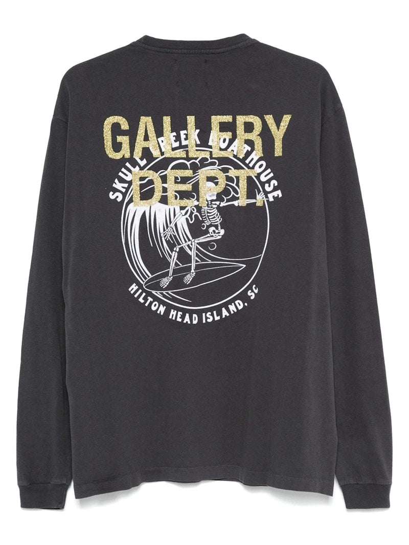 Gallery Dept. Skull Creek LS T-shirt Vintage Black