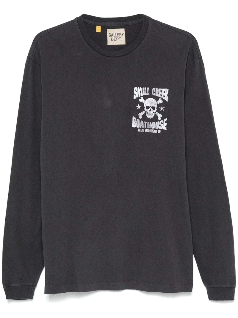 Gallery Dept. Skull Creek LS T-shirt Vintage Black