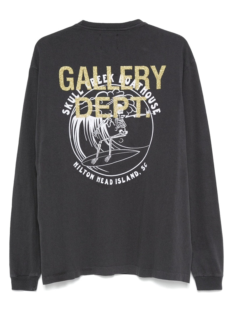 Gallery Dept. Skull Creek Long Sleeve T-shirt Vintage Black